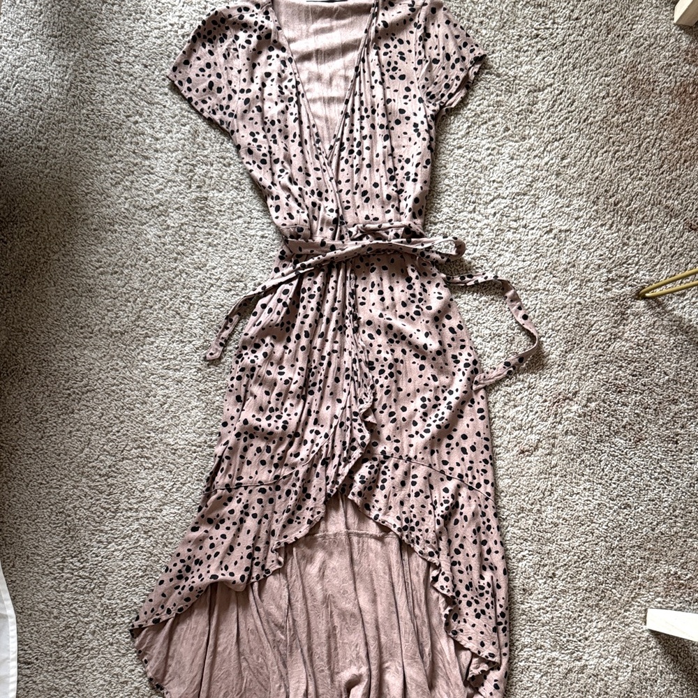 Abercrombie & Fitch Dotted Wrap Dress